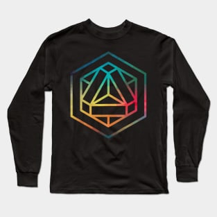 Sacred geometry 01 rainbow Long Sleeve T-Shirt